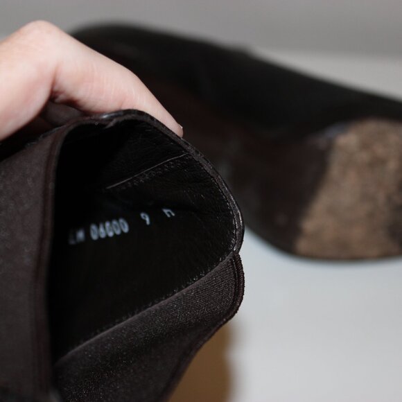 Stuart Weitzman Black Snake Embossed Reptile High Heel Ankle Booties Size 9M - Picture 12 of 12